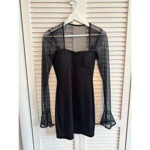 Windsor‎ Sparkle Bodycon Dress with Bell Sleeves